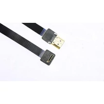 HDMI papa - mini HDMI papa szuperflixibilis összekötő kábel, árnyékolt (60cm)