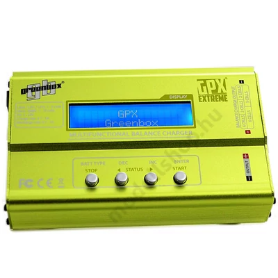 GPX digitális akkutöltő + tápegység (12+220V 50W)