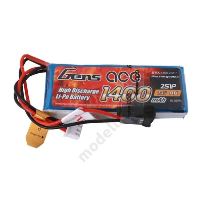 Gens Ace Tattu 1400mAh 2S 1P Transmitter Pack  li-po akku